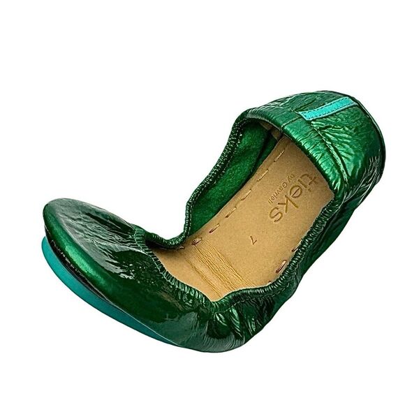 Tieks Emerald Green Ballet Flats by Gavrieli Size 7 Leather – In Hand Ships Now - Picture 5 of 11